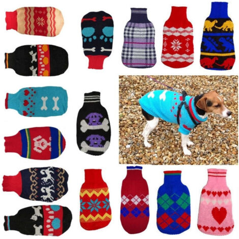 TRADE SHOP - Vestiti Per Cane Maglione Maglia Taglia Xs/s 15 A 30 Cm Caldo Inverno Cane Gatto -