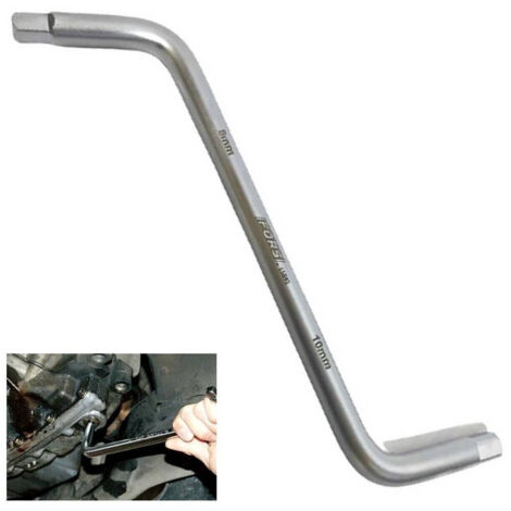 TRADE SHOP - Chiave Quadra Svita Tappo Coppa Olio Motore Auto 8/10 Mm Officina Olii 15692 - (1/5)