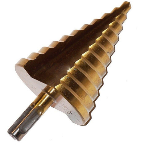 TRADE SHOP - Fresa Trapano A Scalino Gradino Allarga Foro Allargafori Gradini Conica 6-52 Mm -