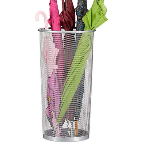 TRADE SHOP - Porta Ombrelli Fatigati Cestino Traforato In Metallo Per Casa E Ufficio 27x50 Cm -