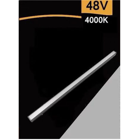 TRADE SHOP - Faretto Barra Led 24w Magnetico Copertura Opaca Binario 48v Luce 3000k 4000k Smd-24w - -Bianco Naturale - (1/2)