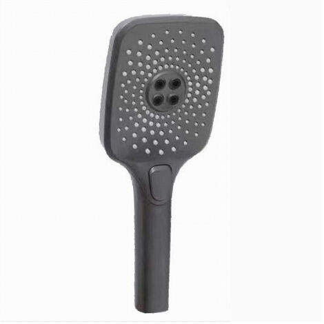 Cleafe - Doccetta Regolabile Con Pulsante Testa Grande Doccia Quadrata Bagno 12x25cm 87130 - (1/3)