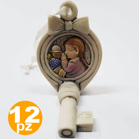 Chiave In Ceramica Decorata A Mano - Design Made In Italy - Bianco E Verde - Oggetto Unico Con Segreto