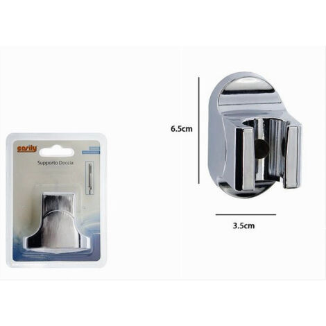 Alicer Staffa Doccia Girevole 360° Autoadesiva - Supporto Regolabile Universale Per Soffione