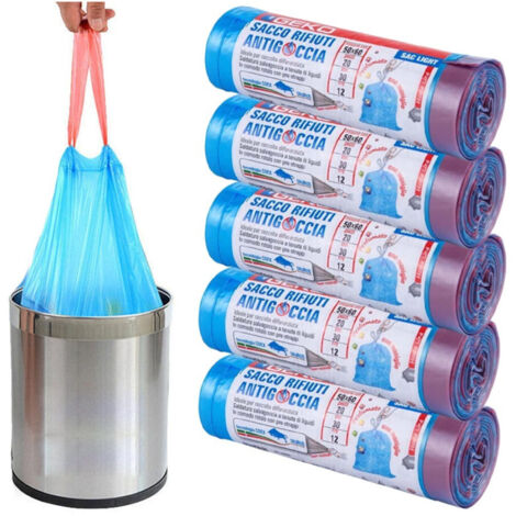 SACCHETTI SPAZZATURA SET BIODEGRADABILI CM 42x45 Pz 15