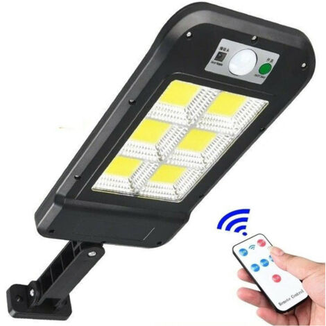 TrAdE Shop Traesio - Faro Lampione Stradale Pannello Solare Fotovoltaico Sensore 160 Led Cob Hs-8013 -