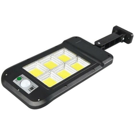 TrAdE Shop Traesio - Faro Lampione Stradale Pannello Solare Fotovoltaico Sensore 160 Led Cob Hs-8013 -