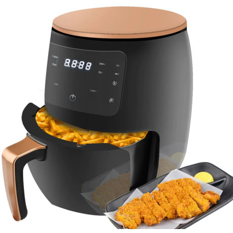 TRADE SHOP - Friggitrice Ad Aria Calda Senza Olio Airfreyer Xl Digitale 6 Lt Premium 2400 W -