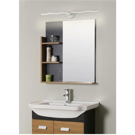 TRADE SHOP - Lampada Led Da Specchio Moderna Applique Luce Fredda Naturale 10 Watt 800lm F12 - -Bianco Naturale -