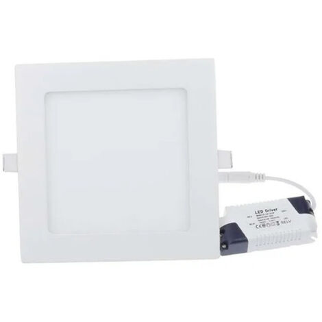 TRADE SHOP - Pannello A Led Tondo O Quadrato Ad Da Incasso Luce Fredda Calda Neutra Wisdom - -Bianco Freddo-24 Watt -Quadrato -