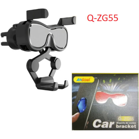 Andowl - Supporto Mobile Per Auto Q-zg55 Portacellulare Attacco Presa Aria Rotazione 360° - (1/5)