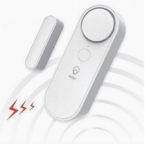 TRADE SHOP - Sensore Wireless Wifi Per Porta Finestra Con Sirena Audio Alexa Google Home Zx-d41 -