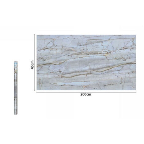 TRADE SHOP - Rotolo Pellicola Adesiva Per Parete Effetto Marmorizzato 45cm X 2mt Mobili 71253 -