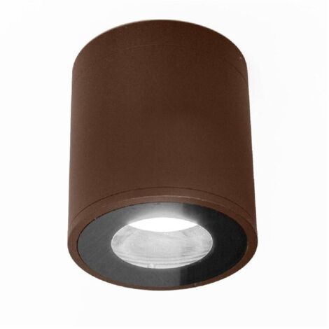 TRADE SHOP - Faretto Lampada Soffitto Bagno Vasca Box Doccia Portalampada Gu10 Impermeabile Ip65 - Marrone (1/3)