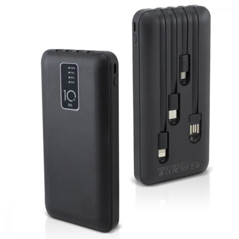 Power Bank Philips 20000mAh - DLP1011Q/00 - Ricarica Wireless Qi E 2 Porte USB, Power Delivery - Nero - 3