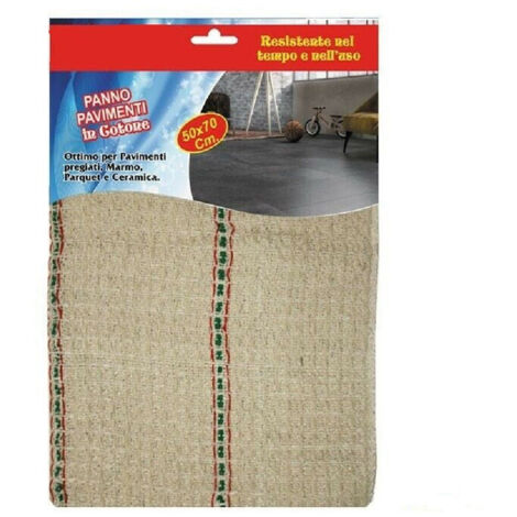 TRADE SHOP - Panno In Cotone Morbido Per Pavimenti Pulire Parquet Marmo Ceramica 50 X 70 Cm -