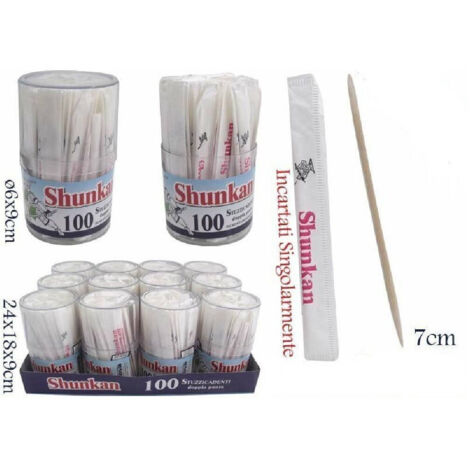 Stuzzicadenti In Bamb&ugrave; 1500 Pezzi - Doppia Punta, 2.5 Pollici, Per Antipasti E Pulizia Denti