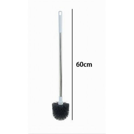 KADAX Scopino Per WC Con Manico Lungo In Acciaio E Supporto In Ceramica – Design Moderno, Colori Neutri, Accessorio Bagno Elegante - 2