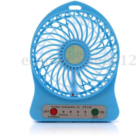 TRADE SHOP - Mini Ventilatore Portatile Usb O Batterie Ventole Ufficio Casa Auto -