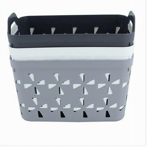 Cleafe - Cestino Cesto Portatutto Oggetti Con Manici 26.5x18x17cm - Foto 11