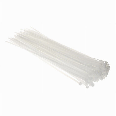 Confezione Fascette 500 Pezzi Set Di 50 Fascette Stringicavo In Plastica Bianca Nylon 3 6 X 255921