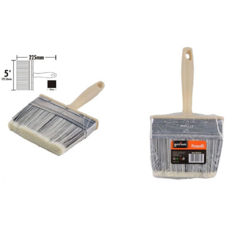 TRADE SHOP - Pennello Pittura 5" Da 225 Mm Pennellessa Per Soffitto Pareti Imbianchino 90284 -