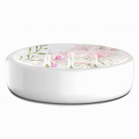 1 pezzo Portasapone in ceramica con scarico per bagno