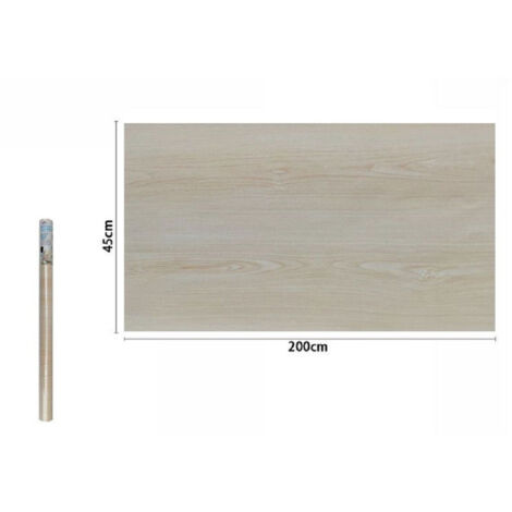 TrAdE Shop Traesio - Rotolo Pellicola Adesiva Parete Effetto Legno Chiaro 45cmx2 Mt Mobili Casa 71236 -