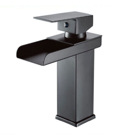 Rubinetto Da Bagno A Cascata Design Moderno Miscelatore Monocomando Per Lavabo Acqua Calda E Fredda Disponibile Cromato 82818664