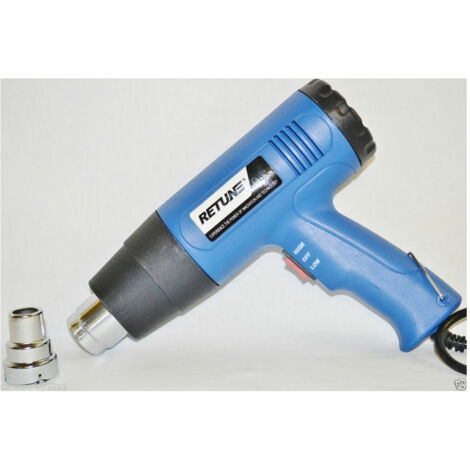 TrAdE Shop Traesio - Sverniciatore Pistola Termica Ad Aria Calda Phon Phono 1800w 400 600 Gradi - (1/2)