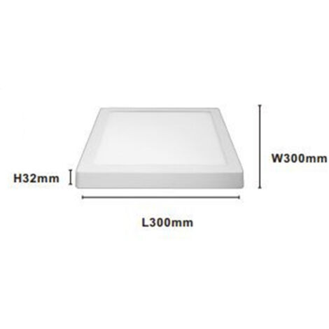 COUSON Plafoniera LED Da Soffitto 20W – Quadrata 1020 Lumen – Luce Calda 3000K Con Trasformatore