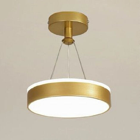 Lampadario A Sospensione LED Cerchio, Moderno E Minimalista Con Telecomando - Regolabile 3000K-6500K - Acciaio Inox E Acrilico Per Soggiorno E Camera Da Letto (Oro Rosa, 40cm) - 5