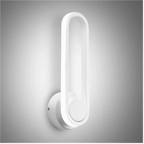LAMPADA LED DA PARETE APPLIQUE OVALE 12W LUCE FREDDA 6000K INTERNI Esterni Fc103 91928234 - Foto 10