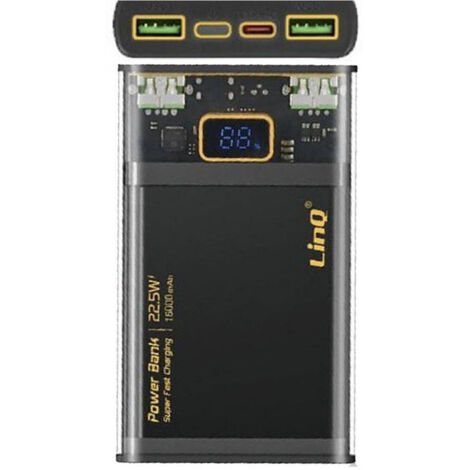 TRADE SHOP - Power Bank 16000mah Qc 22.5w + Pd 22.5w Super Fast Charge Caricabatterie Tm16002 -