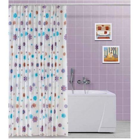Tenda Doccia Bagno Stampa Gatti Gattini multicolor 180x200cm