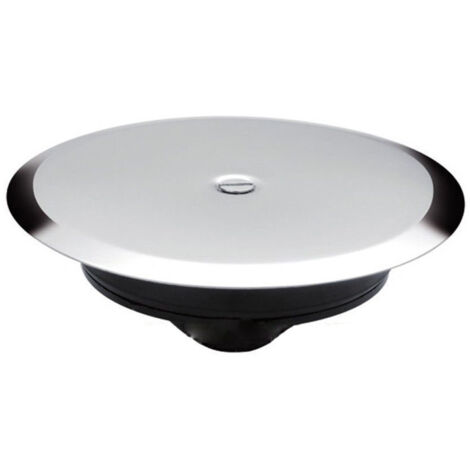 TRADE SHOP - Tappo Per Sifone A Pavimento Ad Espansione Con Piastra 100 Mm Coperchio Scarico -