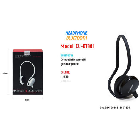 Schermo HD Cuffie Bluetooth 5.4 Auricolari Con Archetto Da Collo Cuffie