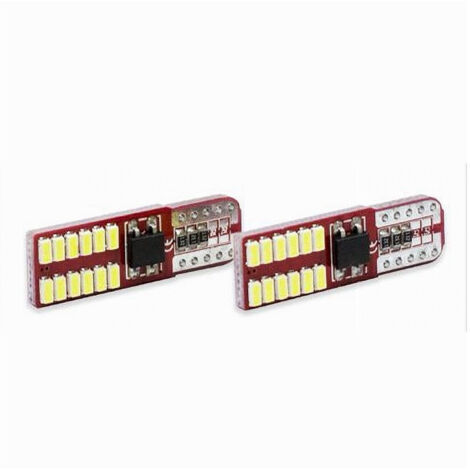 TRADE SHOP - Lampadine Di Posizione Canbus Maxtech L-p063 12v 24 Led 5 W 6000k Ultra Luminose - (1/2)