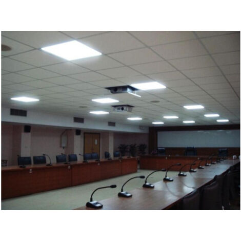 LAMPADA PANNELLO A LED 48W QUADRATO 60X60 CM PLAFONIERA AD INCASSO LUCE BIANCA | Leroy Merlin