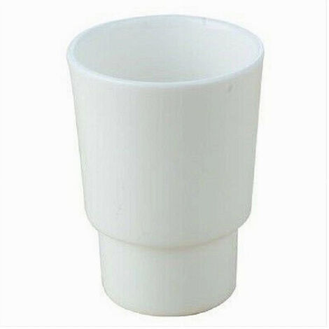 Cleafe - Bicchiere Ricambio Porta Spazzolino In Ceramica Bianca Bagno Accessori 59346 -