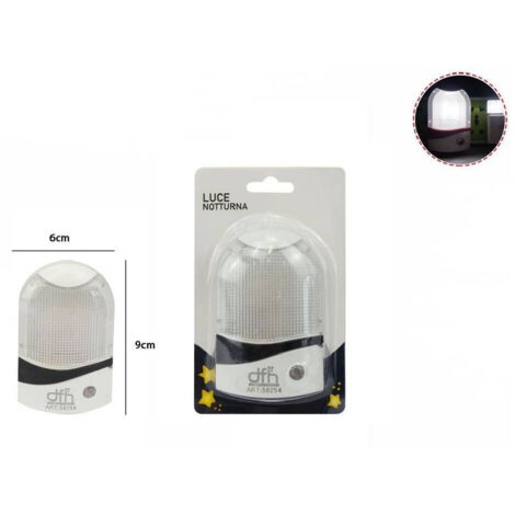 TRADE SHOP - Luce Notturna Con Sensore 8884 Da Notte Giorno Casa Ufficio Crepuscolare 58254 -