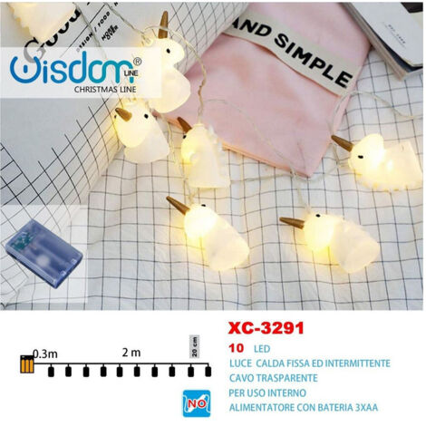 Catena Luminosa A LED Con 10 LED, Per Camera Da Letto, 1,5 M