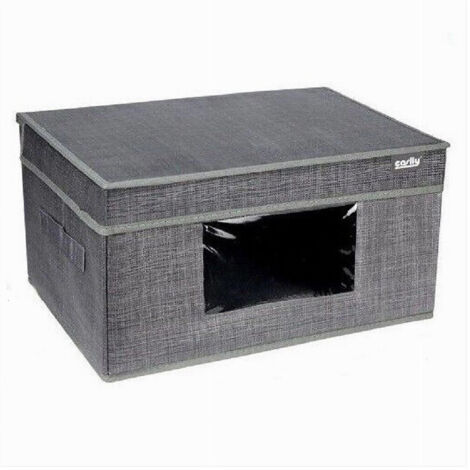 Cleafe - Box Portatutto Scatola Salvaspazio Contenitore Organizer 55x42x30cm Fantasia 87323 86523268