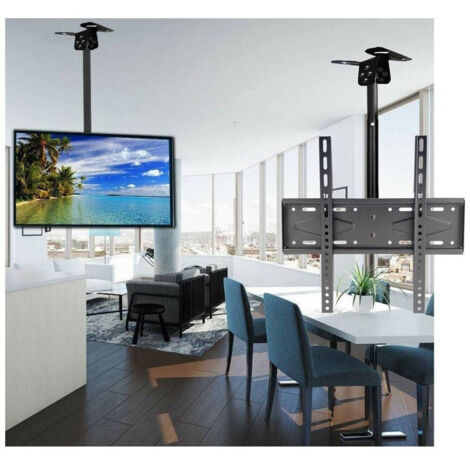 TRADE SHOP - Supporto Soffitto Per Tv Staffa Braccio Regolabile Da 26 A 60 Pollici Max 55 Kg - (1/5)