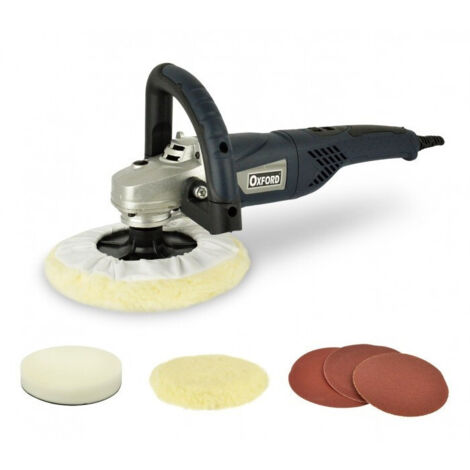 TRADE SHOP - Lucidatrice Angolare Per Carrozziere 180mm 1260w Con Regolazione Giri Prof -