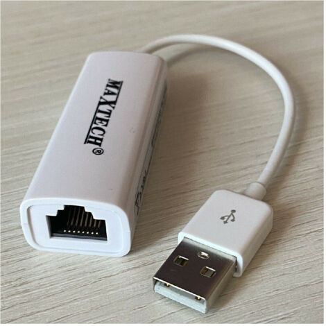 TRADE SHOP - Adattatore Usb2.0 Lan Rj45 Per Cavo Ethernet Connessione Internet Pc Maxtech Usb-lan01 - (1/3)