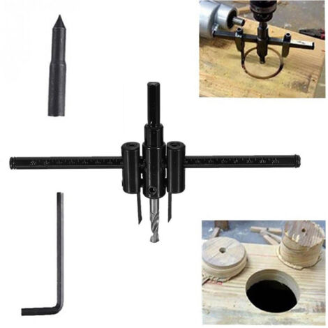 PUNTA TRAPANO FORO REGOLABILE CIRCOLARE BARENO LEGNO COMPENSATO LAMINATI 30-200 - Foto 10