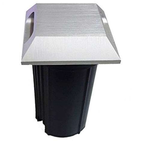 TRADE SHOP - Faretto Led Segnapassi Da Incasso Pavimento Muro 3w 270lm 240v Ip65 Acciaio - -Bianco Caldo      -