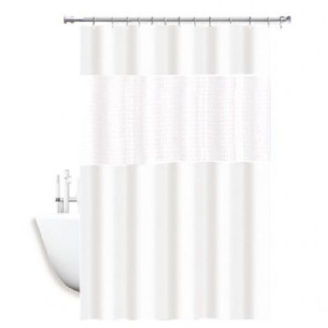 Mokeka Tenda Doccia Per Vasca 180x200 Cm In EVA Antimuffa | Con 12 Anelli | Impermeabile E Antibatterica | MO-16238 - 4
