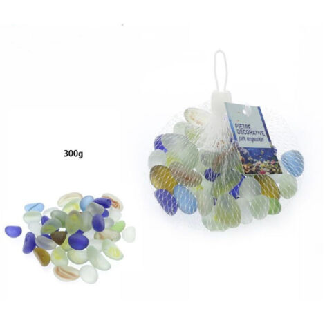 TRADE SHOP - Pietre Ciottoli Decorativi Acquario Colorate Decorazione Piante Giardino 70278 -
